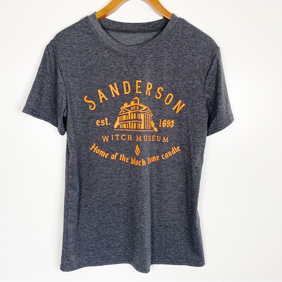 Hocus Pocus Graphic T-Shirt, Short Sleeves, Crew Neck, Gray and Orange, Small - Picture 1 of 3